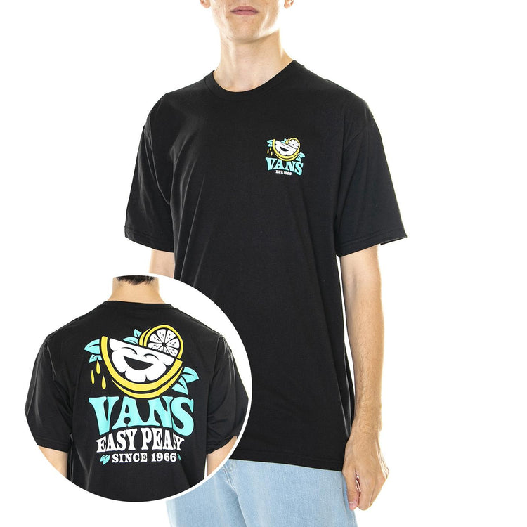 M' Easy Peasy S/S Tee Black - Maglietta Girocollo Uomo Nera VN0006CZBLK1  VANS 