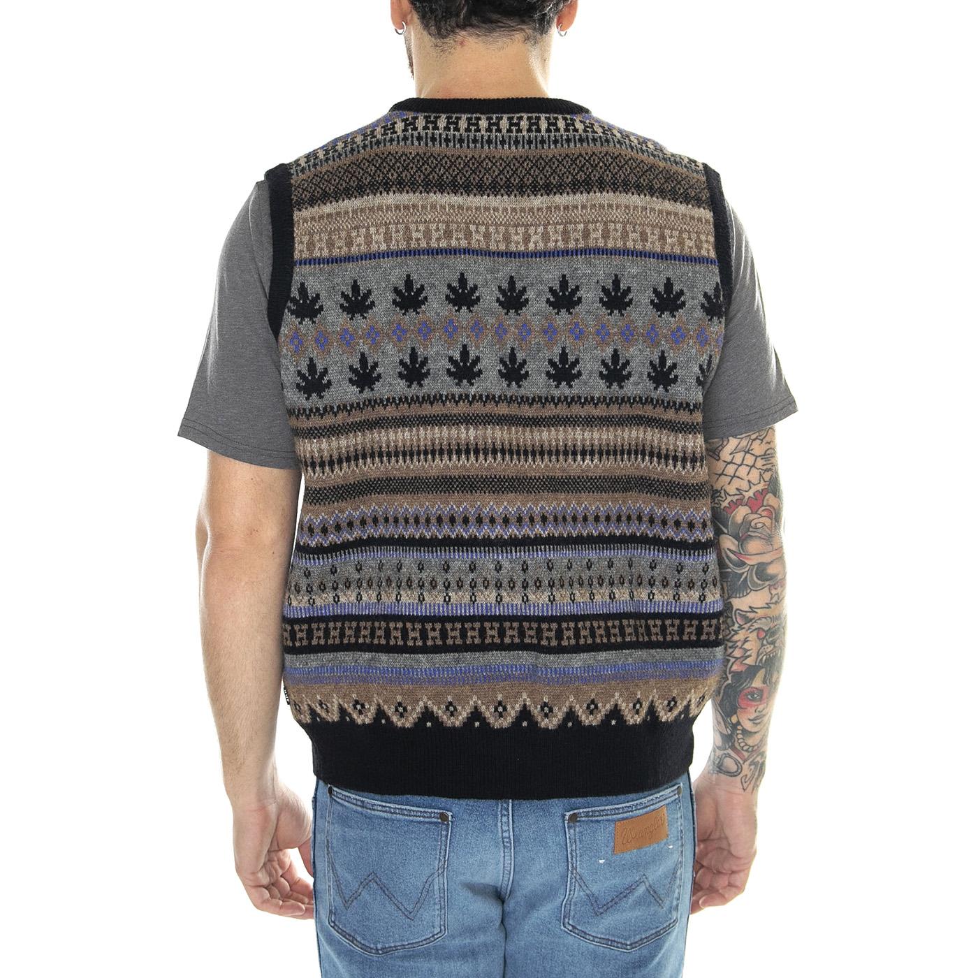 Gilber Sweater Vest Multi - Cardigan Uomo Multicolore KN00472-MULTI  HUF 