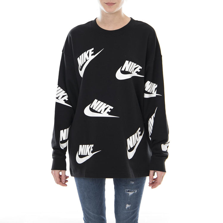 W NSW CREW FUTURA TOSS BLACK/WHITE AA3142-010  NIKE 