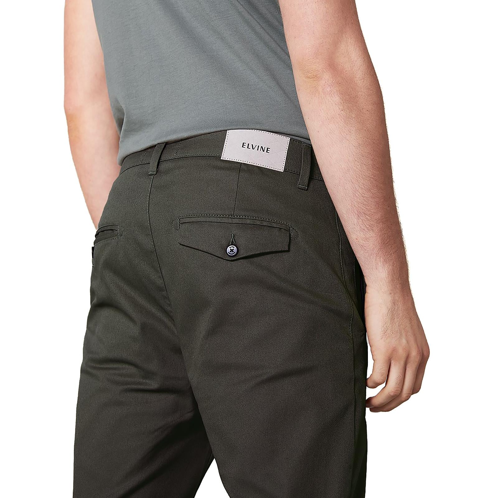 CROPSON Ms pant A.GREEN 181202-029  ELVINE 