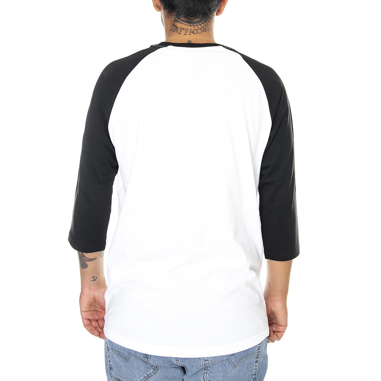 Mn OTW Raglan T-Shirt - White / Black - Maglieta Maniche 3/4 Uomo Bianca VXXMYB2  VANS 