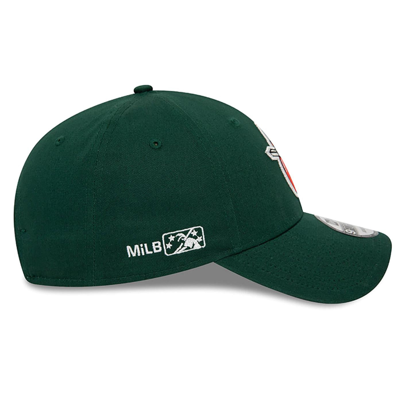 Minor League 9Forty Wayne Tin Caps Dark Green - Cappellino con Visiera Verde 60435083  NEW ERA 