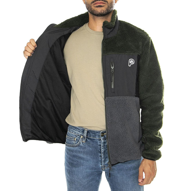 P Bear Colour Block Borg Zip T Castelrock - Giacca Uomo Multicolore PFD0050-Y3A  PENFIELD 