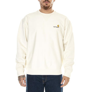 American Script Sweat Natural - Felpa Girocollo Uomo Bianca I025475.05XX . CARHARTT WIP 