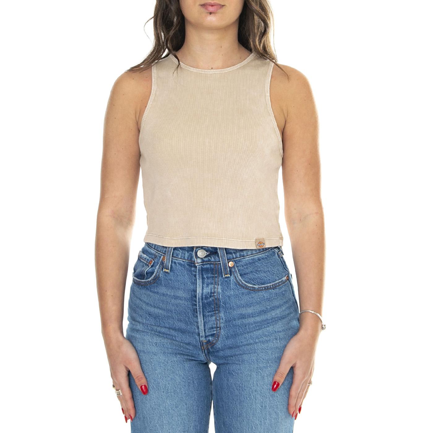 Newington Vest W Double Dye / Acid SS - Top Donna Beige DK0A4YY7J491  DICKIES 