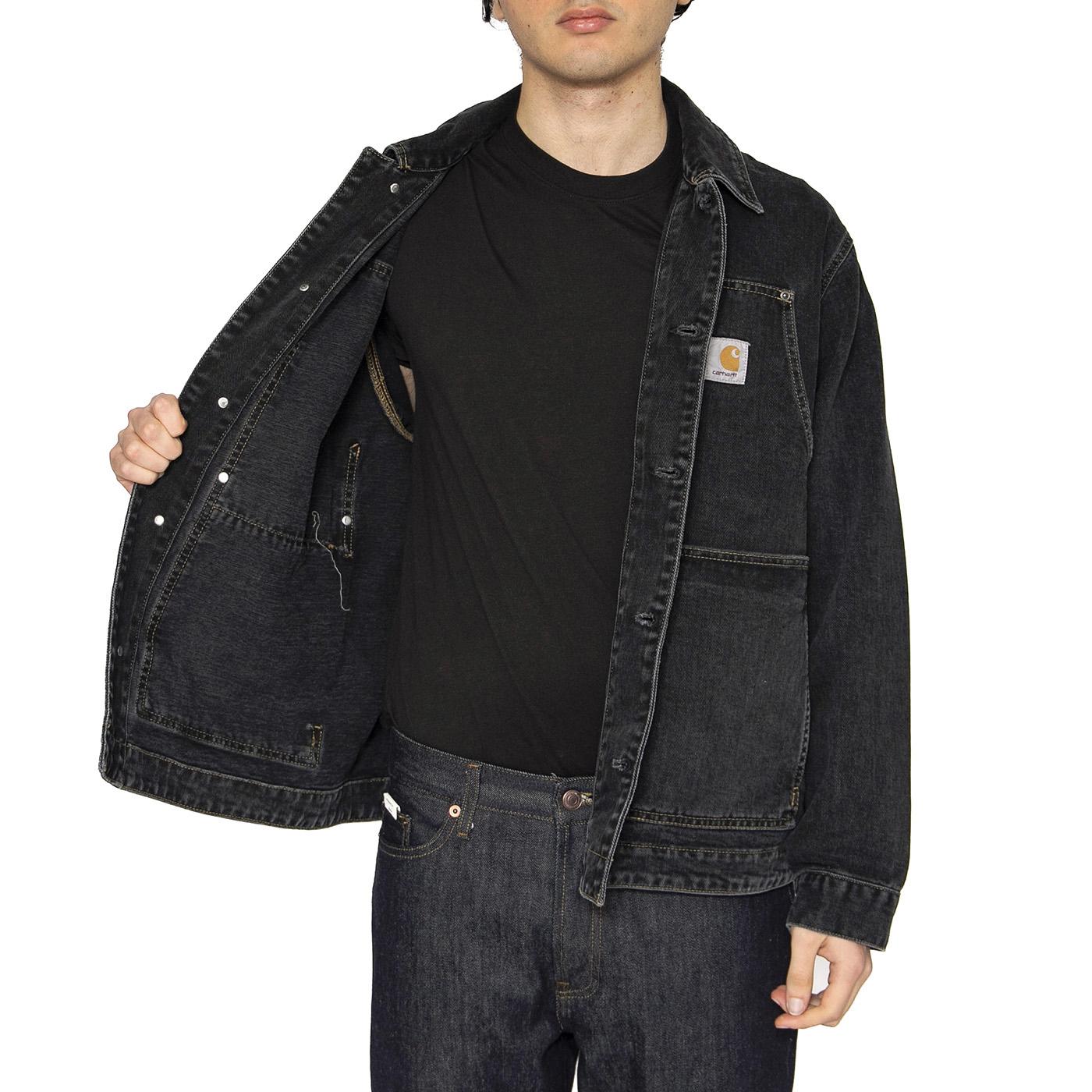 OG Double Front Jacket Black - Giacca Denim Jeans Uomo Nera I034866.8906  CARHARTT WIP 