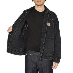 OG Double Front Jacket Black - Giacca Denim Jeans Uomo Nera I034866.8906  CARHARTT WIP 