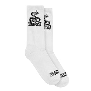 Atrax Socks White - Calzini Bianchi E98WASATRWHT  WASTED PARIS 