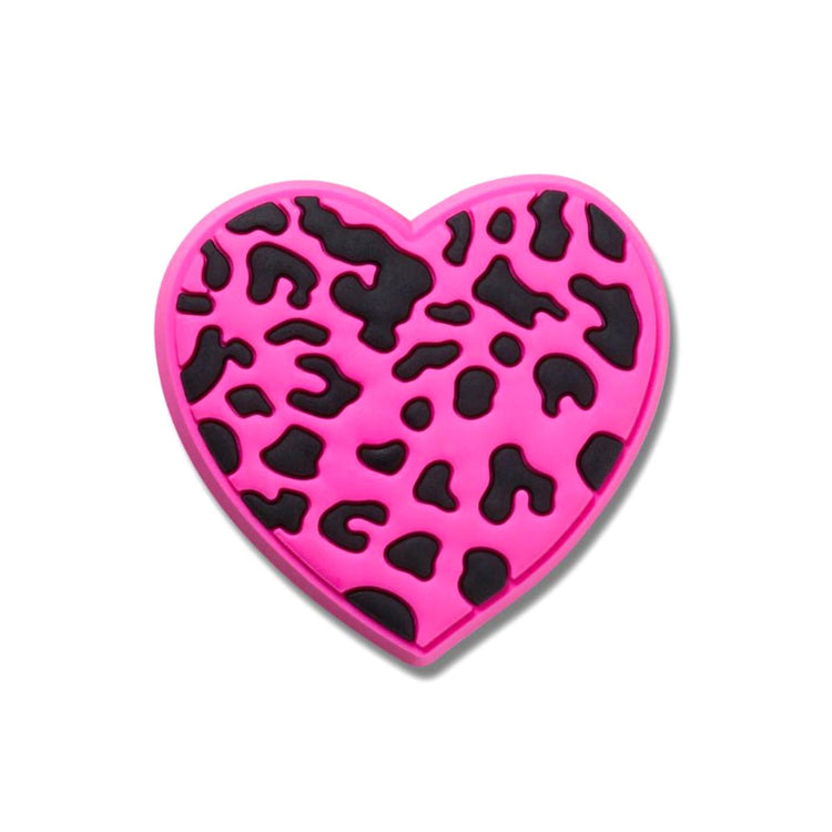 Charm Purple Cheetah Print Heart - Charm Crocs Rosa / Multicolore 10012338  CROCS 