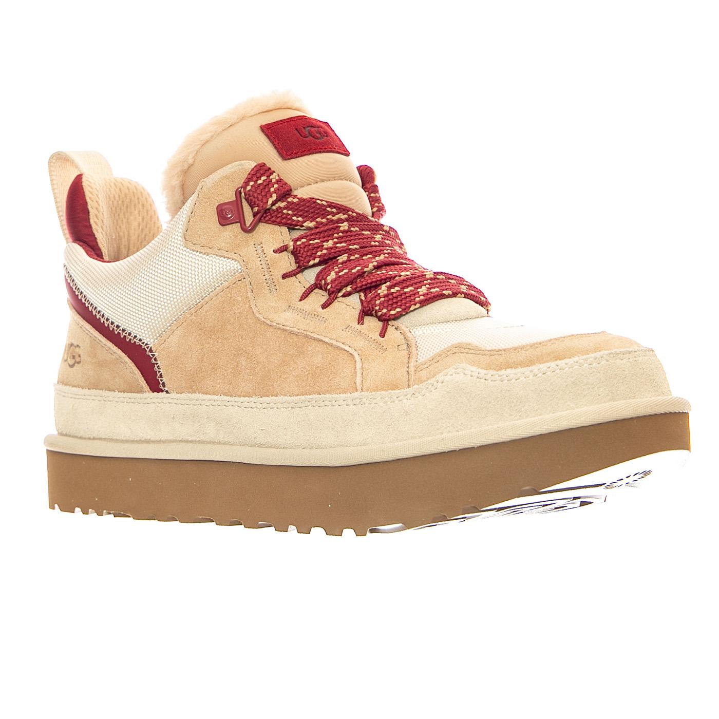 M Lowmel - Driftwood / Biking Red - Scarpe Stringate Profilo alla Caviglia Uomo Multicolore 1170750 DWD UGG 