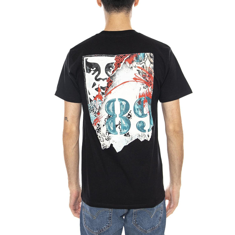 OBEY High Quality Amplification Tee -- Maglietta Girocollo Uomo Nera 165264239 BLK OBEY 