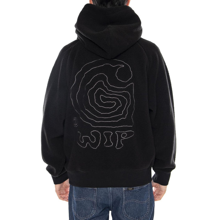 Hooded Helix Sweat Black / Porphyry - Felpa con Cappuccio Uomo Nera I035598.39SXX . CARHARTT WIP 