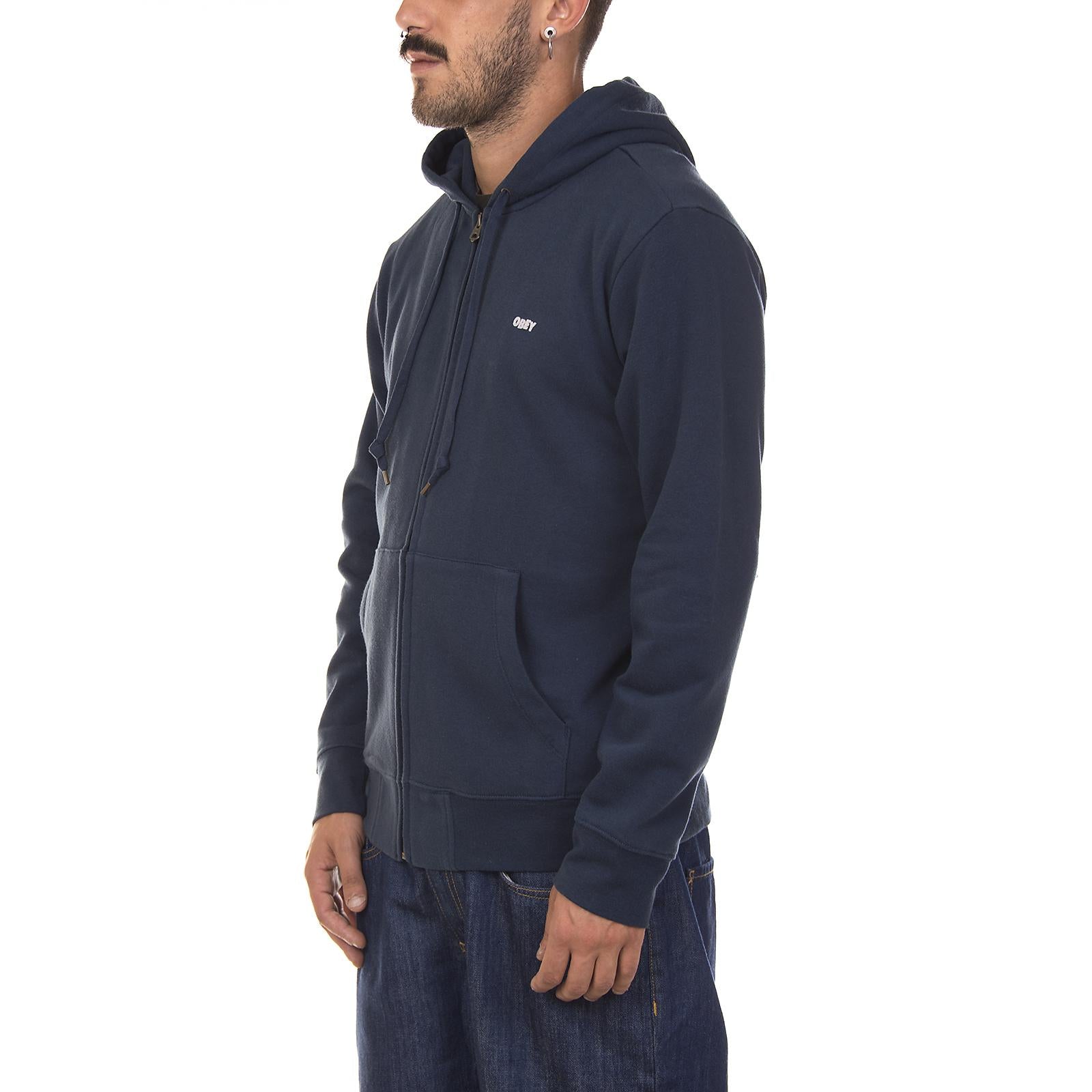 OBEY LO FI ZIP HOODED PREMIUM NAVY 86197_4  OBEY 