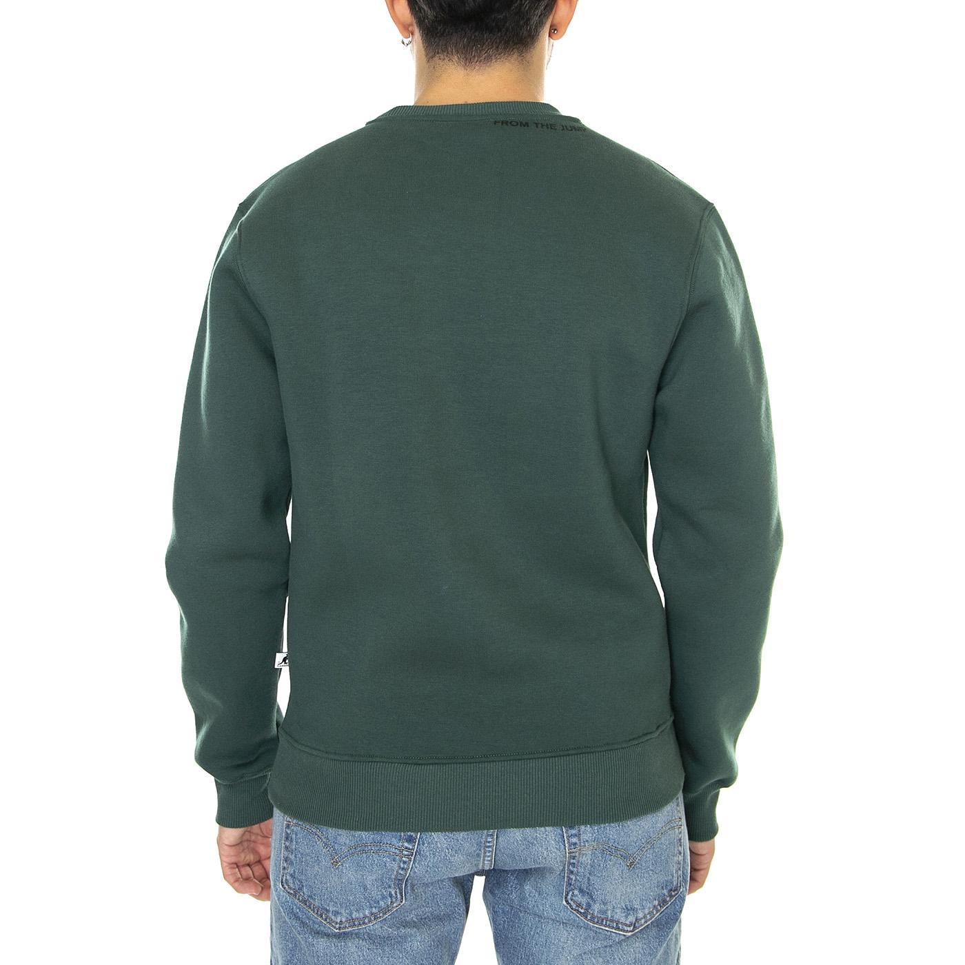 Essential Pine - Felpa Girocollo Uomo Verde KAF22UCNS101-133  KANGOL 