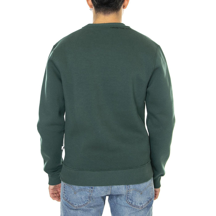 Essential Pine - Felpa Girocollo Uomo Verde KAF22UCNS101-133  KANGOL 