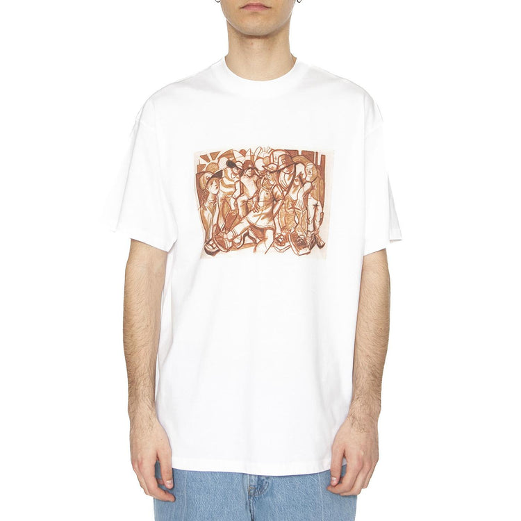 S/S Cai Arfon Bellis T-Shirt White - Maglietta Girocollo Uomo Bianca I034781.02XX  CARHARTT WIP 