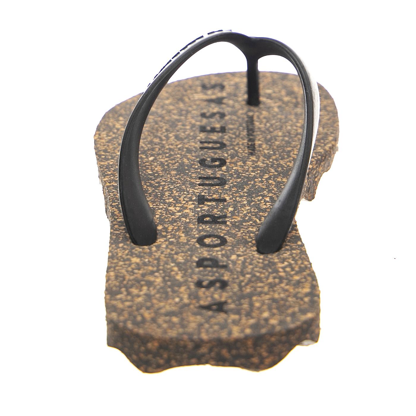 Base L Rubber Strape Black - Sandali Donna Donna Neri P018109001-BLACK  ASPORTUGUESAS 