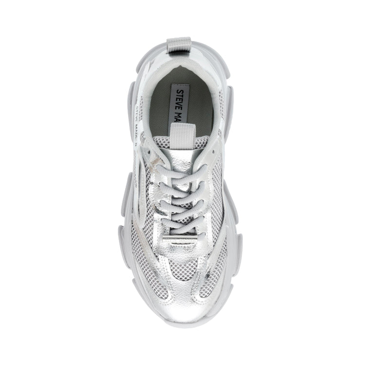 Possession Silver - Scarpe Stringate Profilo Basso Donna Argento SMPPOSSESSION-SIL  STEVE MADDEN 