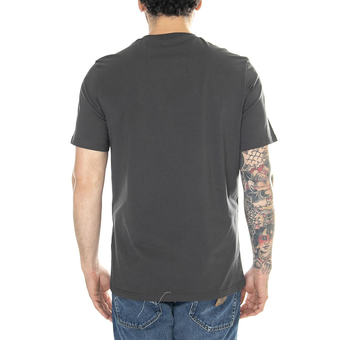 Contrast Pocket T-Shirt Gunmetal/Jet Black - Maglietta Girocollo Uomo Nera TS831VOG-X143  LYLE & SCOTT 