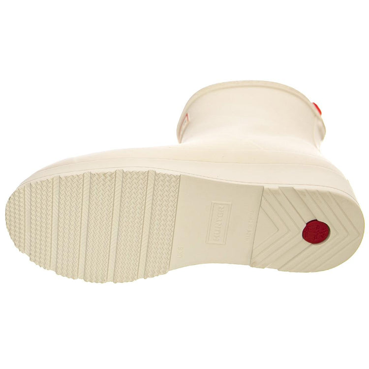 Play Short Sherpa Boot White Willow - Stivali Profilo alla Caviglia Donna Bianchi HUSWFS2235RMA-WHW  HUNTER 