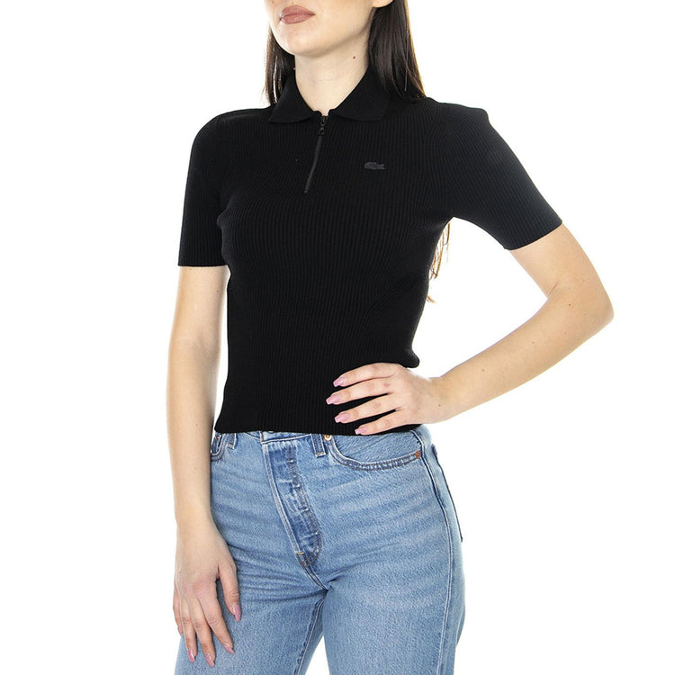 W' Pullover 031 - Maglia Donna Nera AF4953-031  LACOSTE 