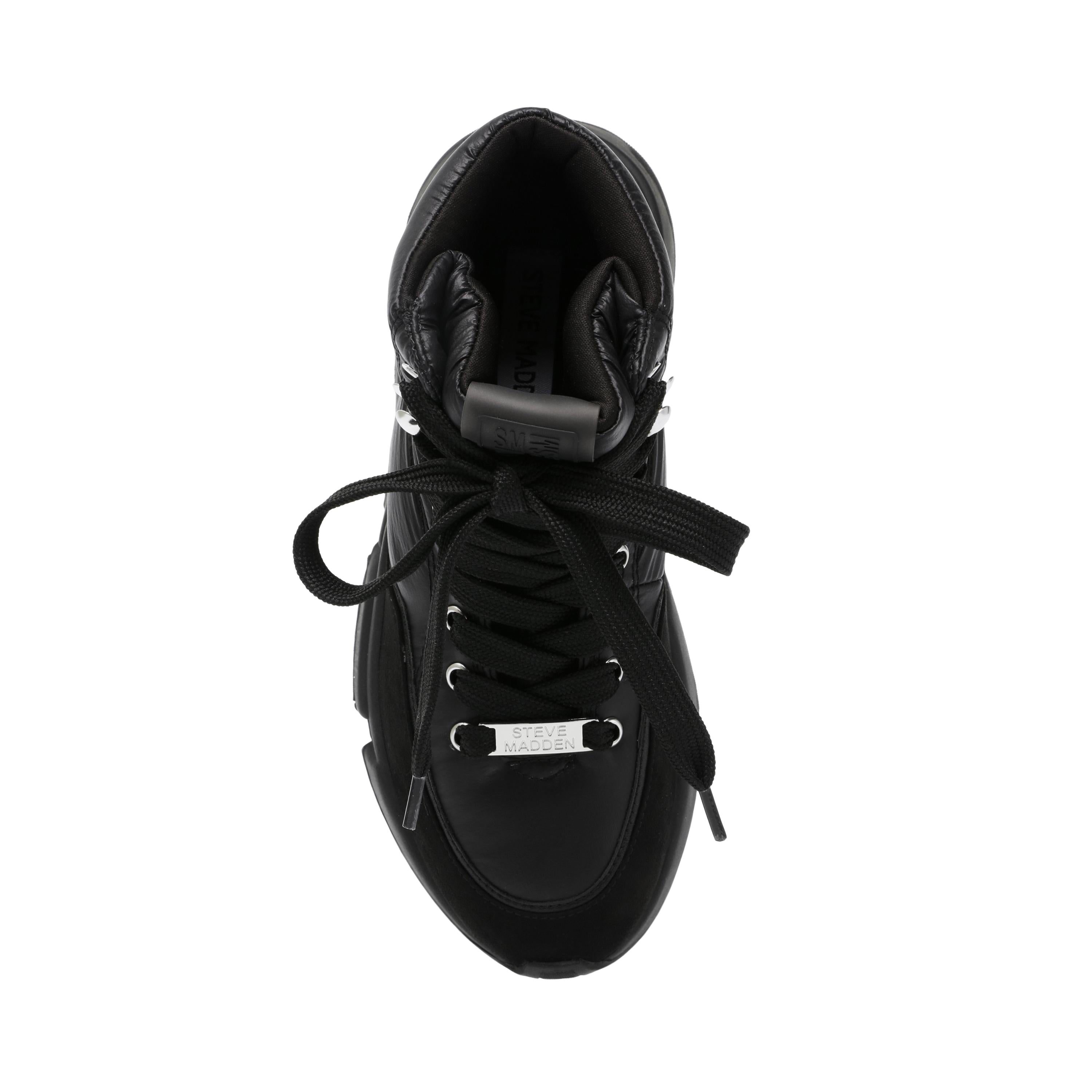 Gameplan Black - Stivaletti Stringati Profilo alla Caviglia Donna Neri SMPGAMEPLAN-BLA  STEVE MADDEN 
