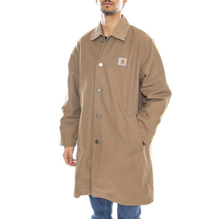 Webster Coat Leather / Leather - Giacca Uomo Marrone I035618.3AF02  CARHARTT WIP 