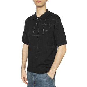 Sweater Knit Polo Pointelle Grid Mineral - Polo Uomo Nera A7294-0014  LEVIS 