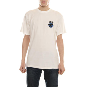SURFMAN DOT PIG. DYED TEE NATURAL 1904210-NATURAL  STUSSY 