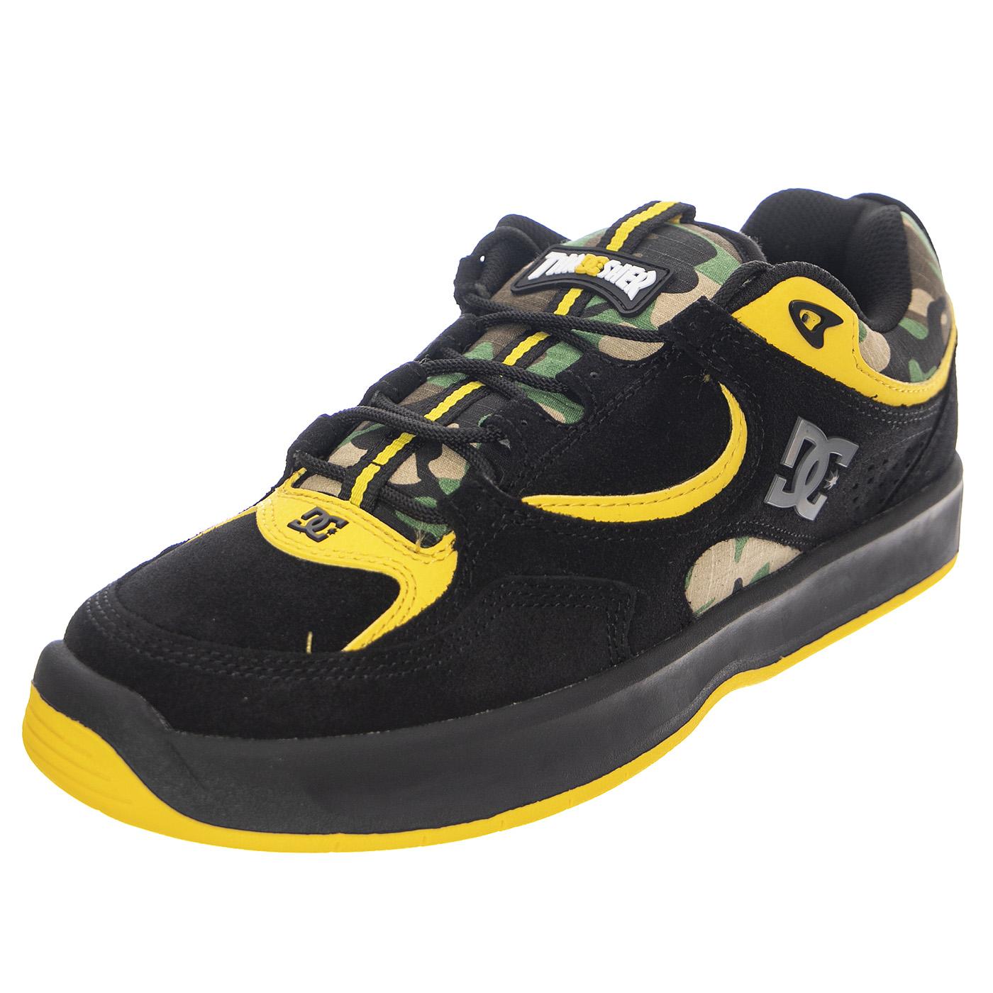 M' DC Shoes Kalynx Black / Camo - Scarpe Stringate Profilo Basso Uomo Nere / Camo ADYS100805-BCM  DC 