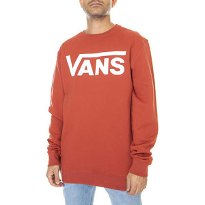 Vans Classic - Felpa Girocollo Uomo Rossa / Chili Oil VN0A456ASQ61  VANS 