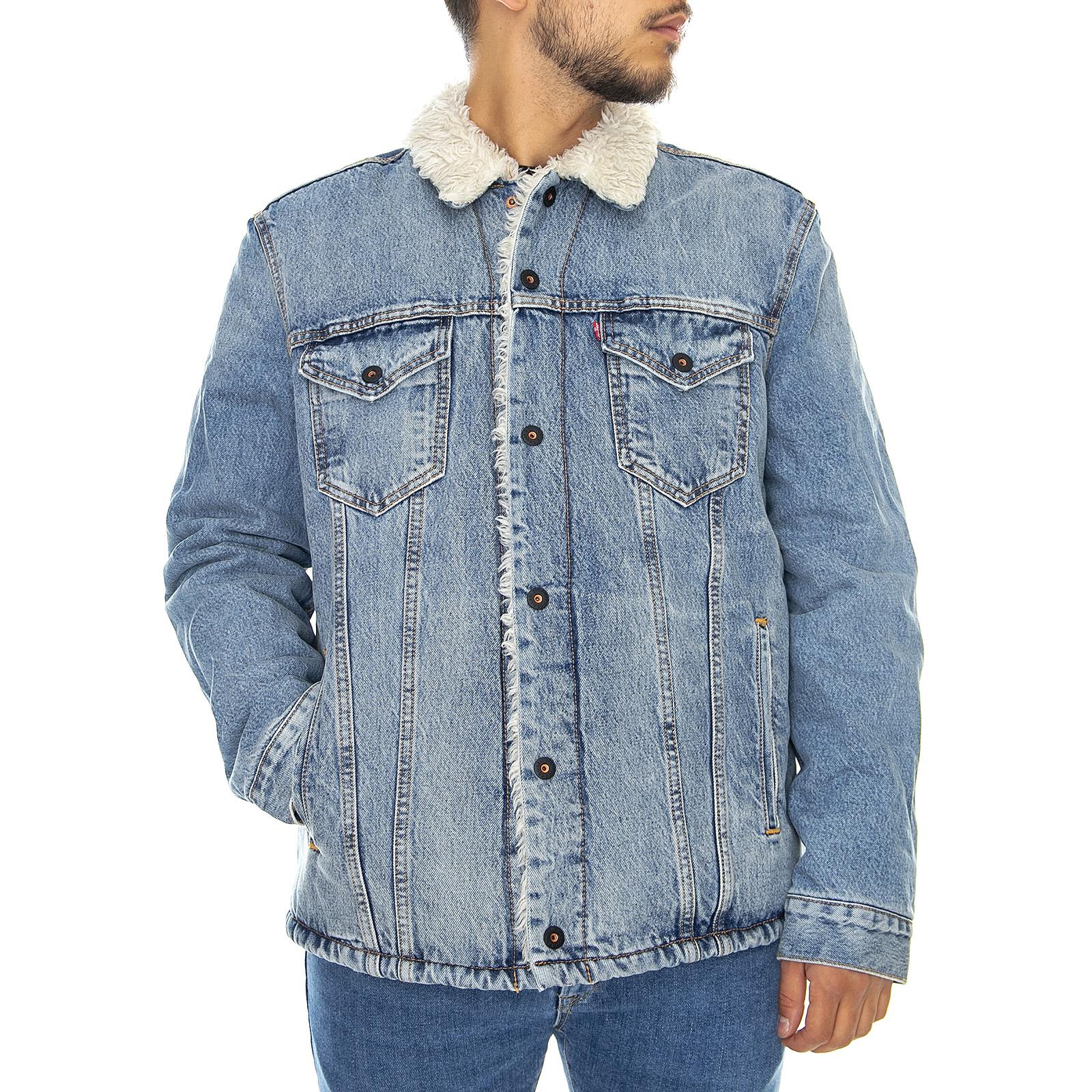 Skate Skerpa Trucker Kezar - Blue - Giubbino Jeans Uomo Blu 34989-0000  LEVIS 