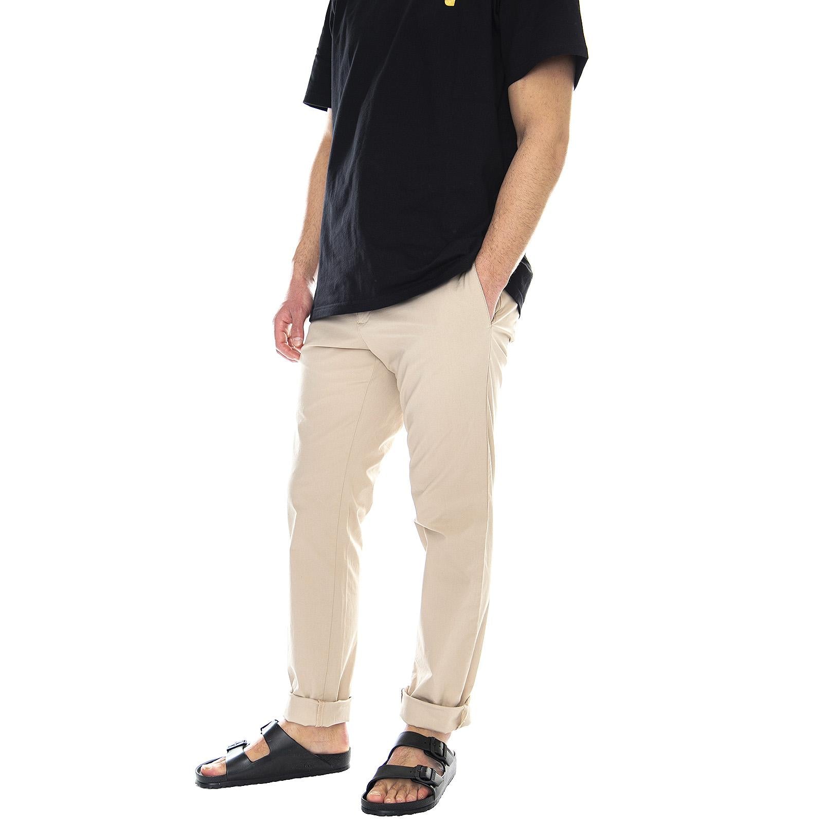 Sid Pant Wall - Pantaloni Uomo Beige I027955.G1.02.32  CARHARTT WIP 