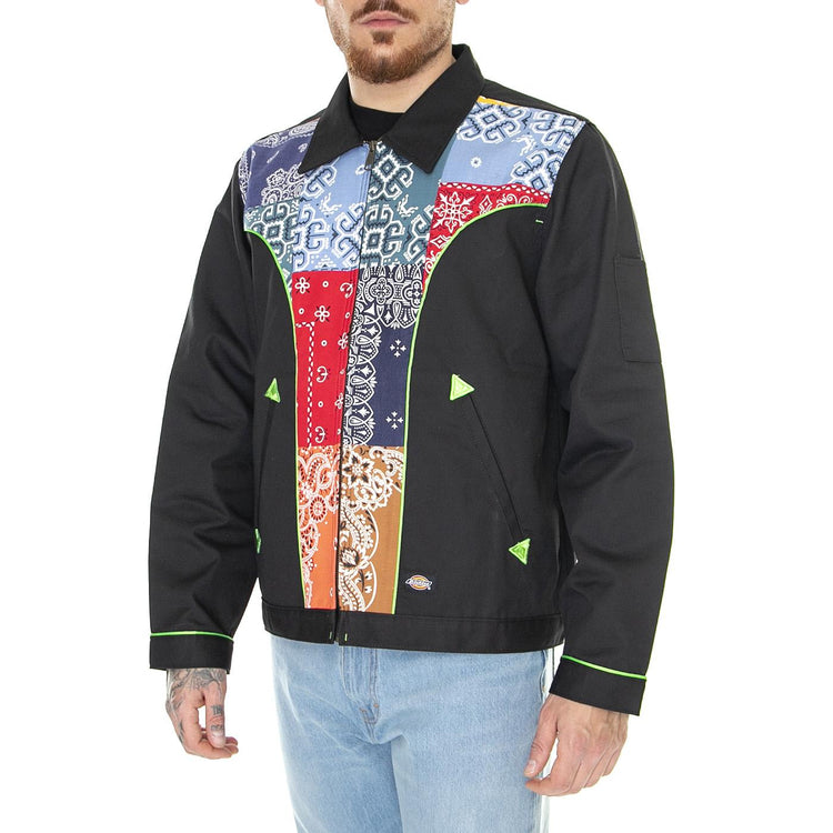 Joe Unlined Eisenhower Black - Giacca Estiva Uomo Nera / Multicolore DK0A4YUQBLK1  DICKIES 