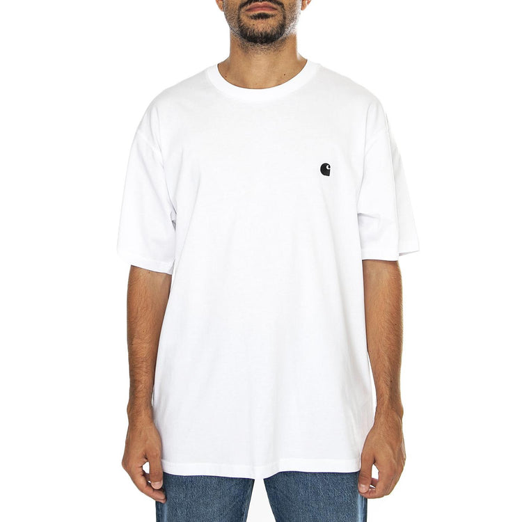 S/S Madison T-Shirt White / Black - Maglietta Girocollo Uomo Bianca I033000.00AXX  CARHARTT WIP 