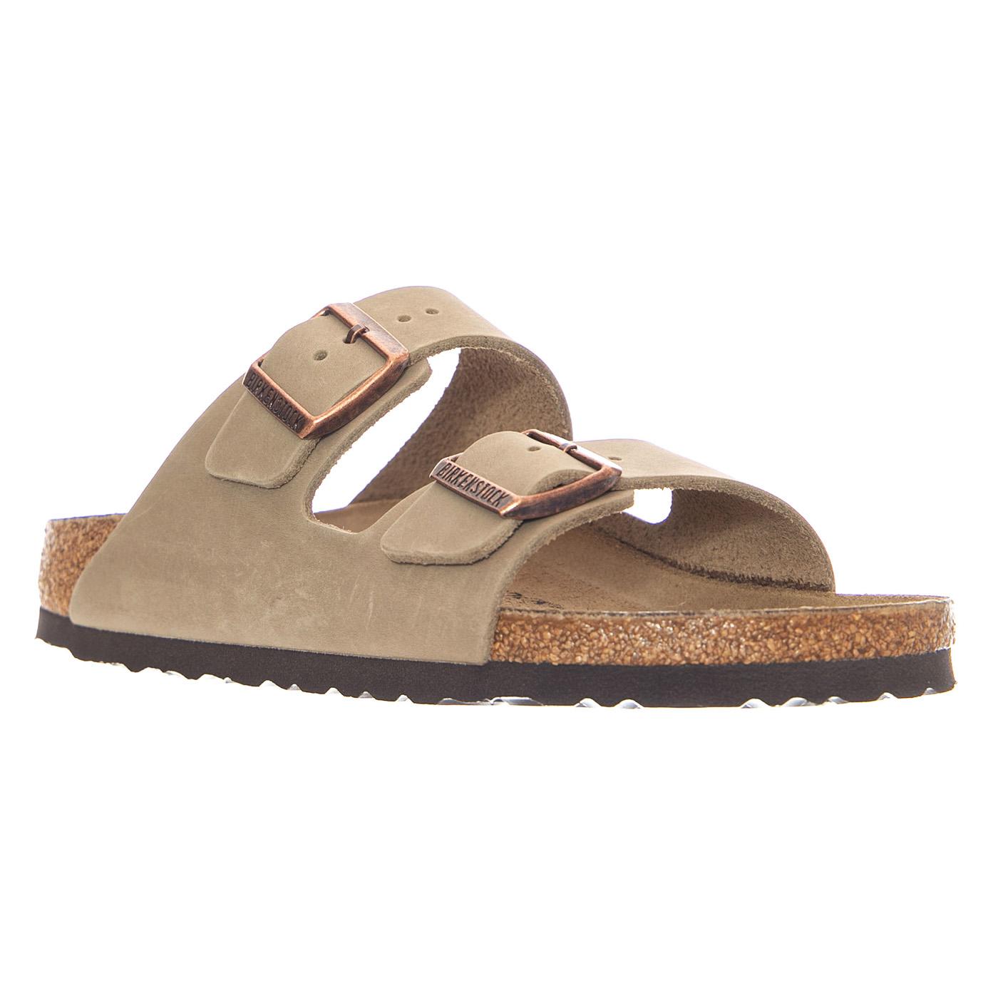 Arizona Oiled Leather Narrow Fit Tobacco Brown - Sandali Uomo / Donna Marroni 352203 TBN BIRKENSTOCK 