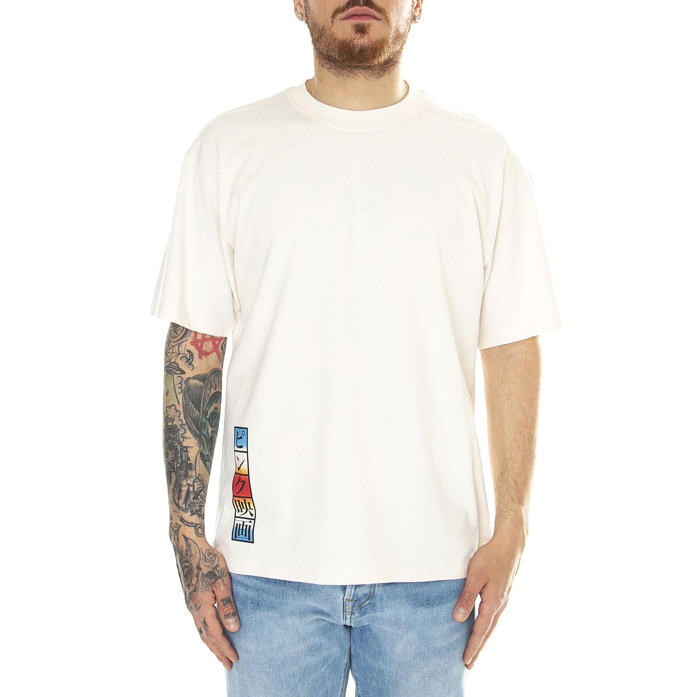 Pinku Eiga TS Whisper White - Maglietta Girocollo Uomo Bianca I033489.WHW.67.  EDWIN 