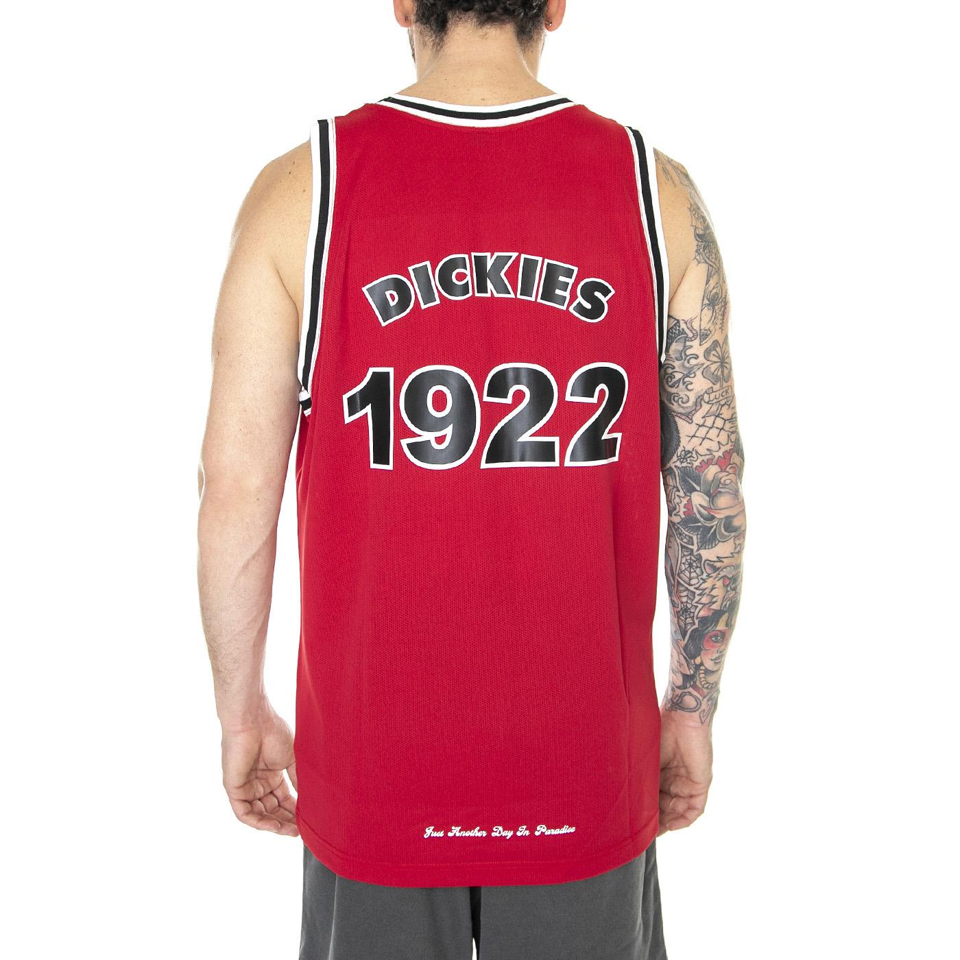 NYS Basketball Jersey English Red - Canotta Uomo Rossa DK0A4Y45ER01  DICKIES 