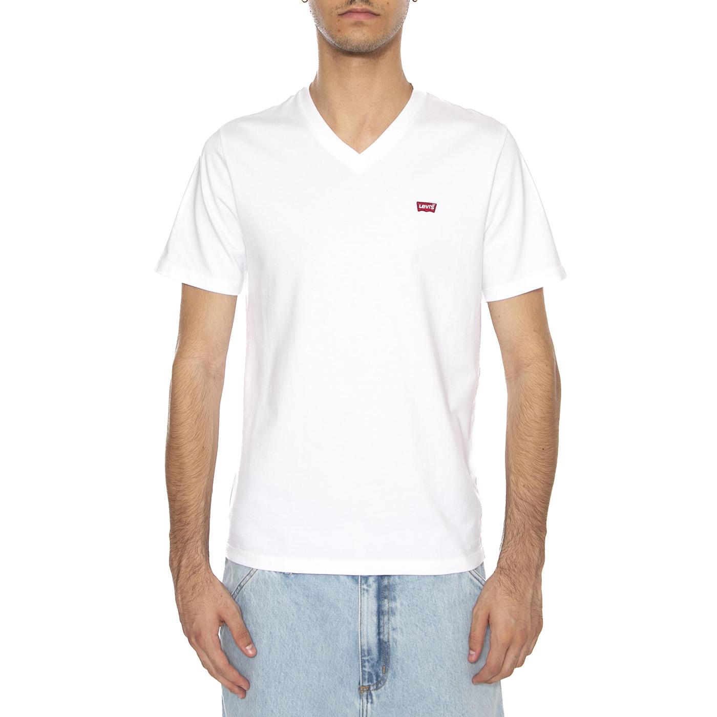 Original HM V-Neck White Neutral - Maglietta Girocollo Uomo Bianca 85641-0000  LEVIS 