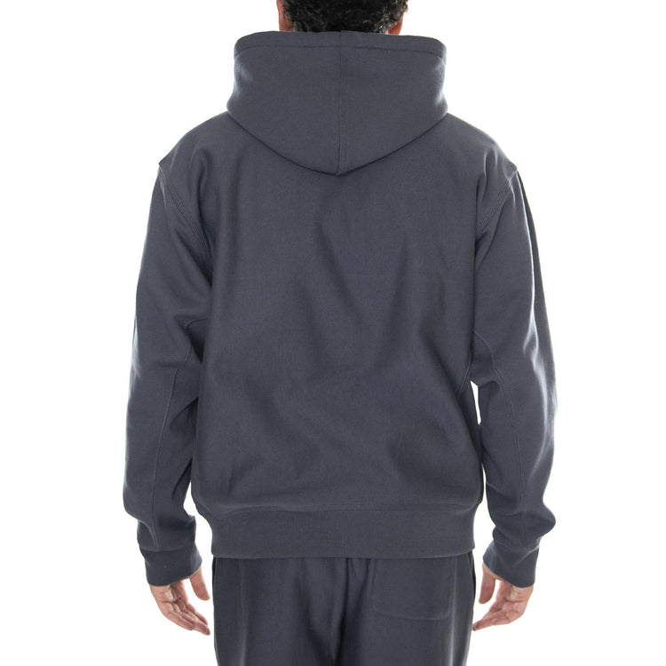 Hooded American Script Sweat Zeus - Felpa con Cappuccio Uomo Grigia I028279.1CQXX  CARHARTT WIP 