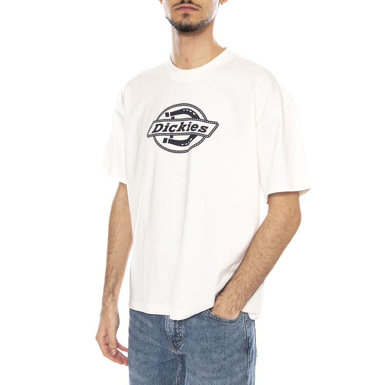 Forth Shaw Tee Ss Egret -- Maglietta Girocollo Uomo Bianca DK0A87QSC481 . DICKIES 