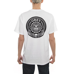 OBEY SKULL AND WINGS WHITE 165361682-WHT  OBEY 