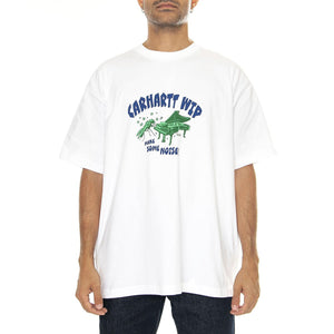S/S Noisy T-Shirt White - Maglietta Girocollo Uomo Bianca I033666.02XX  CARHARTT WIP 