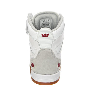 Breaker - Scarpe Stringate Profilo Alto Uomo Bianche / Rosa / Gum BREAKER White/Rose-Gum  SUPRA 