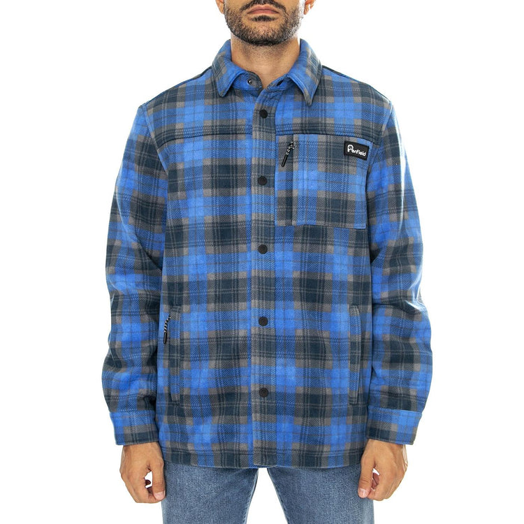 Checked Polar Fleece Vallarta Blue - Giacca Uomo Multicolore PFD0243-287  PENFIELD 