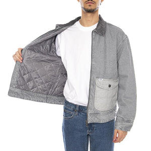 91U Utility Jacket Geminy Grey - Giacca Denim Jeans Uomo Grigia 112370527  LEE 