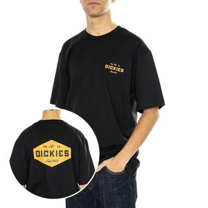 Dickies Emblem Tee SS Black - Maglietta Girocollo Uomo Nera DK0A863EBLK1  DICKIES 