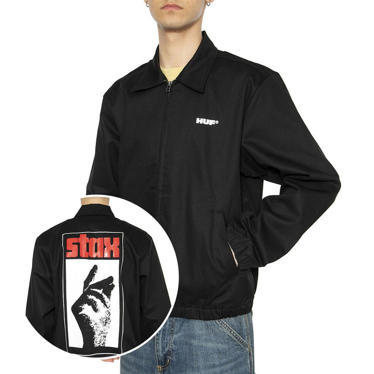 Stax Jacket Black - Giacca Uomo Nera JK00460-BLACK  HUF 