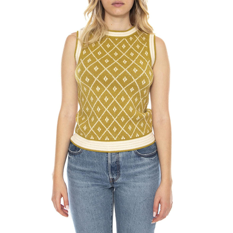 Sweaters 500 Oil Diamond - Gilet Smanicato Donna Multicolore 3.50.200.07 . MD'M 