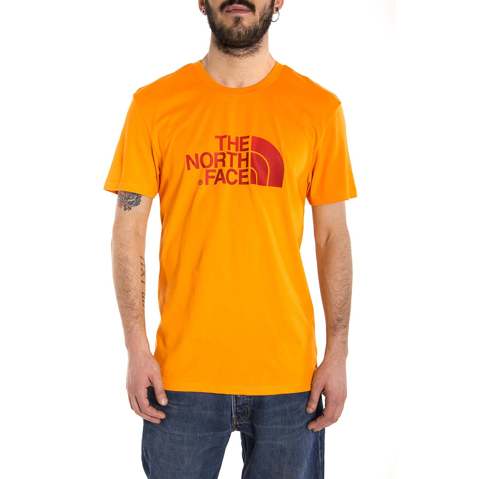 M S/S EASY TEE ZINNIA ORANGE T92TX3H6G  THE NORTH FACE 